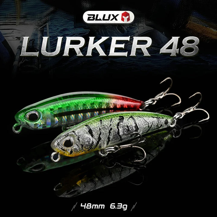 BLUX LURKER 48 Fishing Lure Sinking Pencil Heavy Stick 48MM 6.3G Saltwater Lipless Minnow Wobbler Hard Plastic Bait Tackle