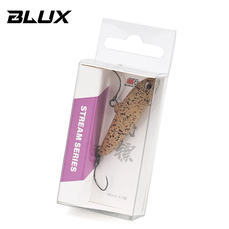 BLUX Dartrun 46mm 4.3g Lipless Sinking Plug Fishing Lure Crankbait Stream Area Trout Darts Plastic Artificial Bait Tackle