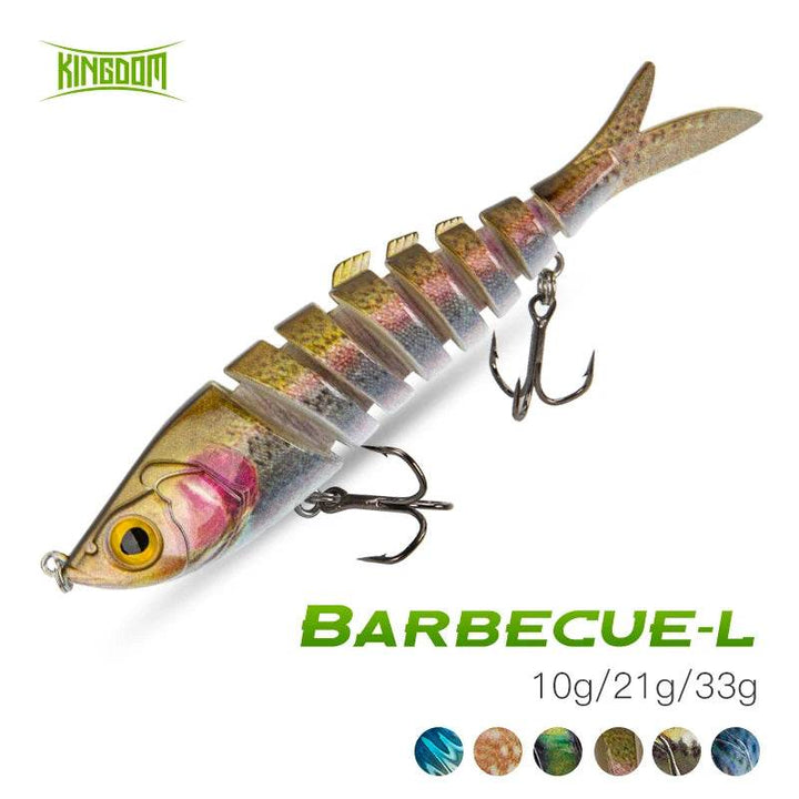 Kingdom Barbecue-L Multi Jointed Fishing Lure - Fish & Cheaps | Fishing & Outdoor Gear