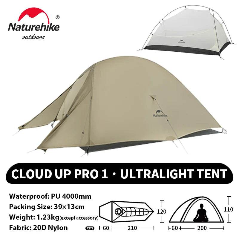Naturehike Cloud Up 2 Ultralight Trekking Tent - Fish & Cheaps | Fishing & Outdoor Gear