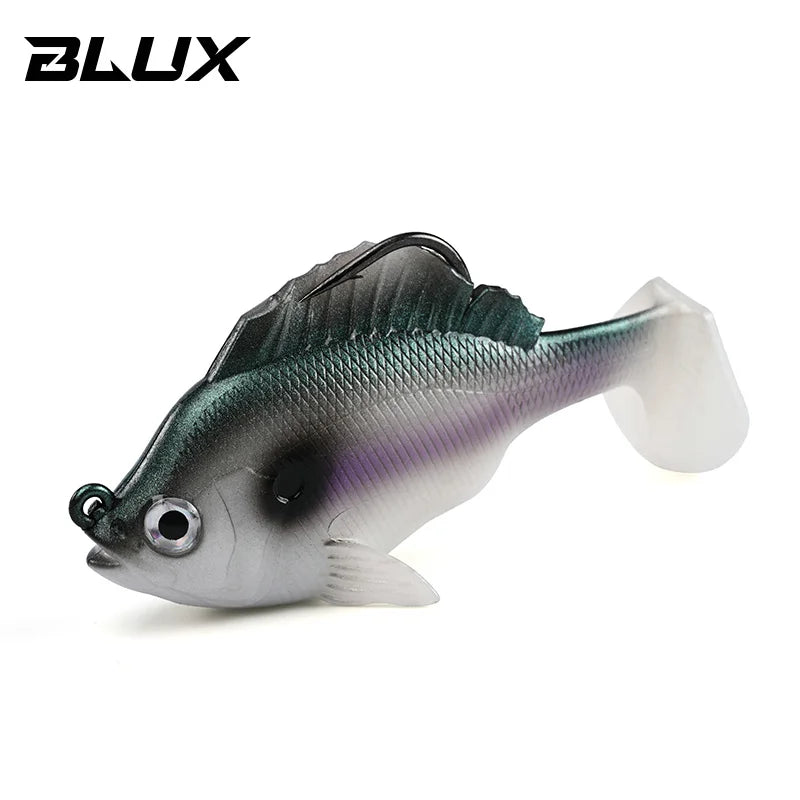 BLUX SLEEPER SHAD Gill Bottom Fishing Lure 8cm 19g Lead Head Hidden Hook Soft Bait Swimbaits Fish Jig Paddle Tail Pike Bass Gear
