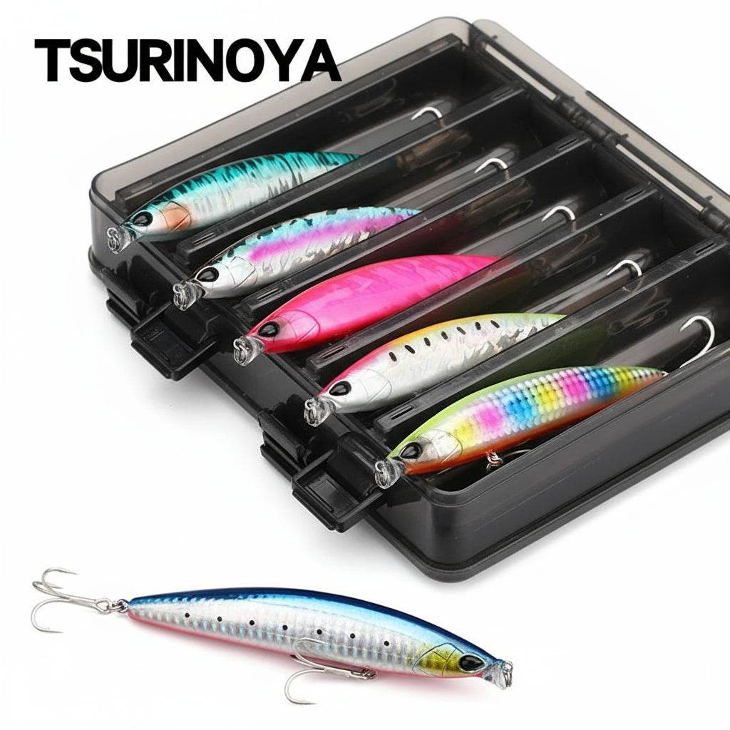 TSURINOYA 118mm Shallow Floating Minnow Set - Fish & Cheaps | Fishing & Outdoor Gear