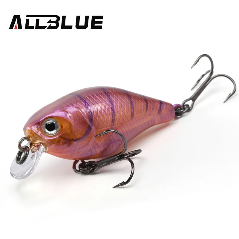 ALLBLUE PLUMP 38SR Crankbait 38mm 4g Shallow Rattle Floating Wobbler Hard Fishing Lure Minnow Artificial Crank Bass Trout Tackle