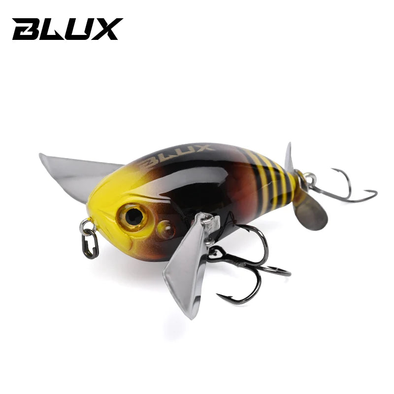 BLUX Micro BUTTIN Pompadour Topwater Crawler 6.5G Wobbler Noisy Fishing Lure Crankbait Freshwater Bass Perch Artificial Bait