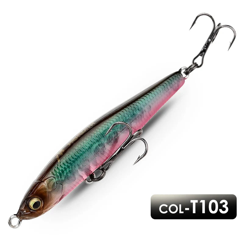 MEREDITH Fishing Lure Pencil Wobblers Hard Bait Sinking Fishing Wobbler  Artificial Lure Saltwater Lures For Pike Bass