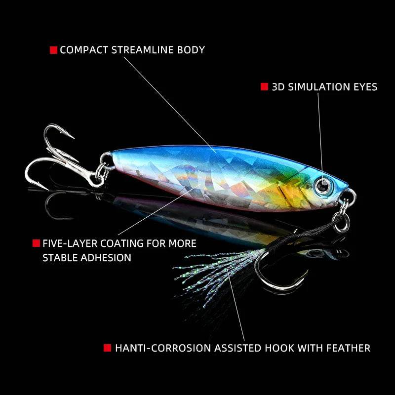ALLBLUE WAHOO Wide Metal Jig – Powerful Shore Jigging Spoon - Fish & Cheaps | Fishing & Outdoor Gear