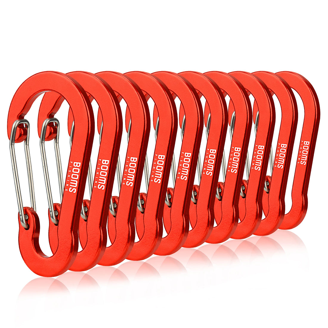 Booms Fishing CC5 Alloy Carabiner Clip – 10 Pack
