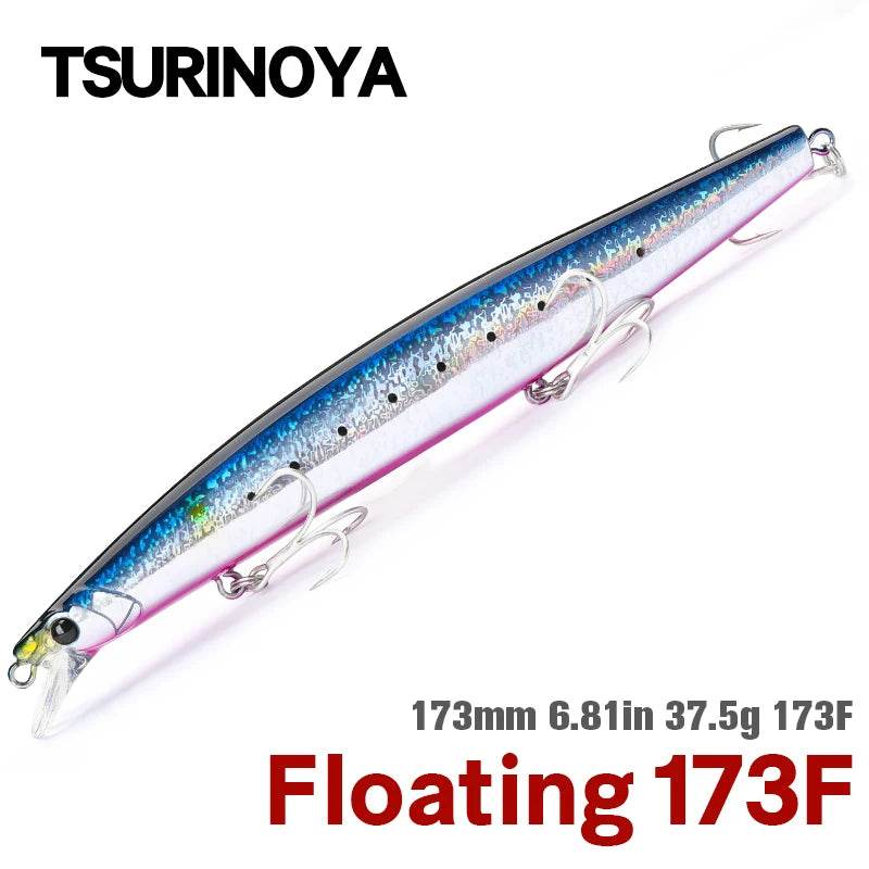 TSURINOYA 173F Ultra-Long Casting Floating Minnow - Fish & Cheaps | Fishing & Outdoor Gear